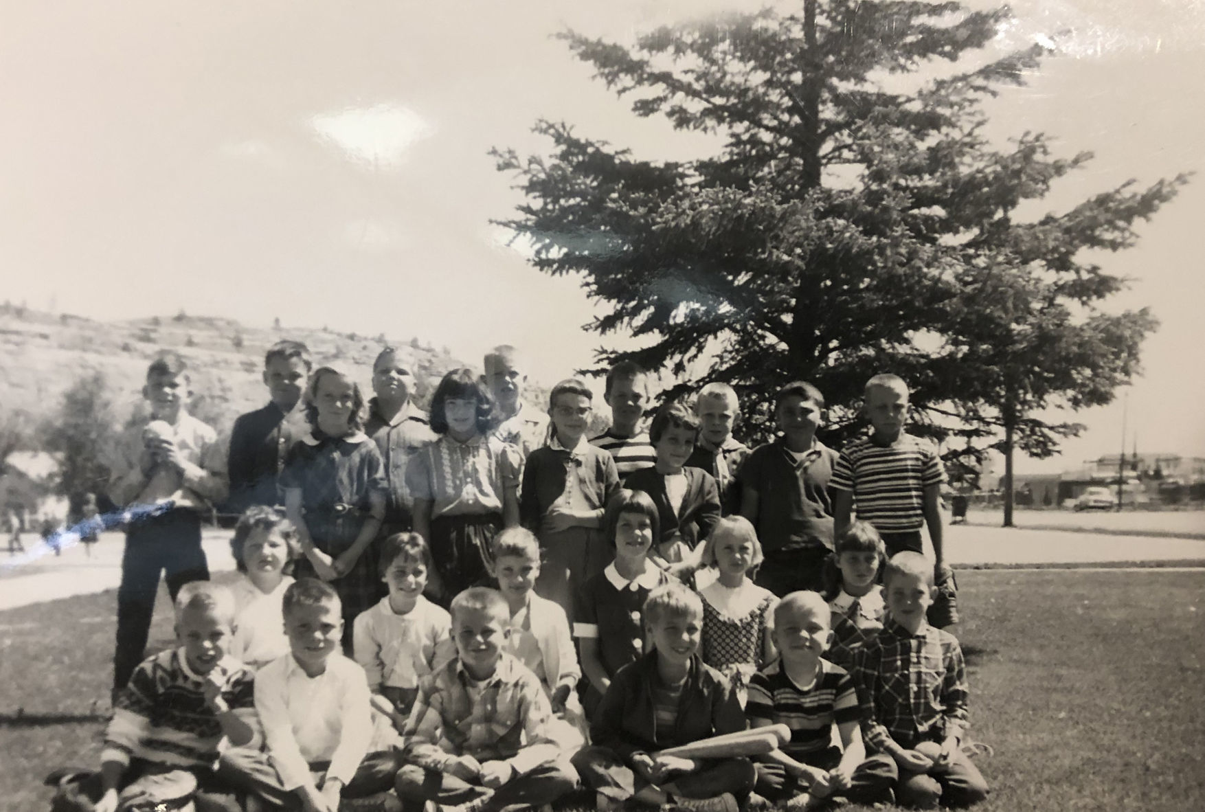Fifth graders in North Park, 1960